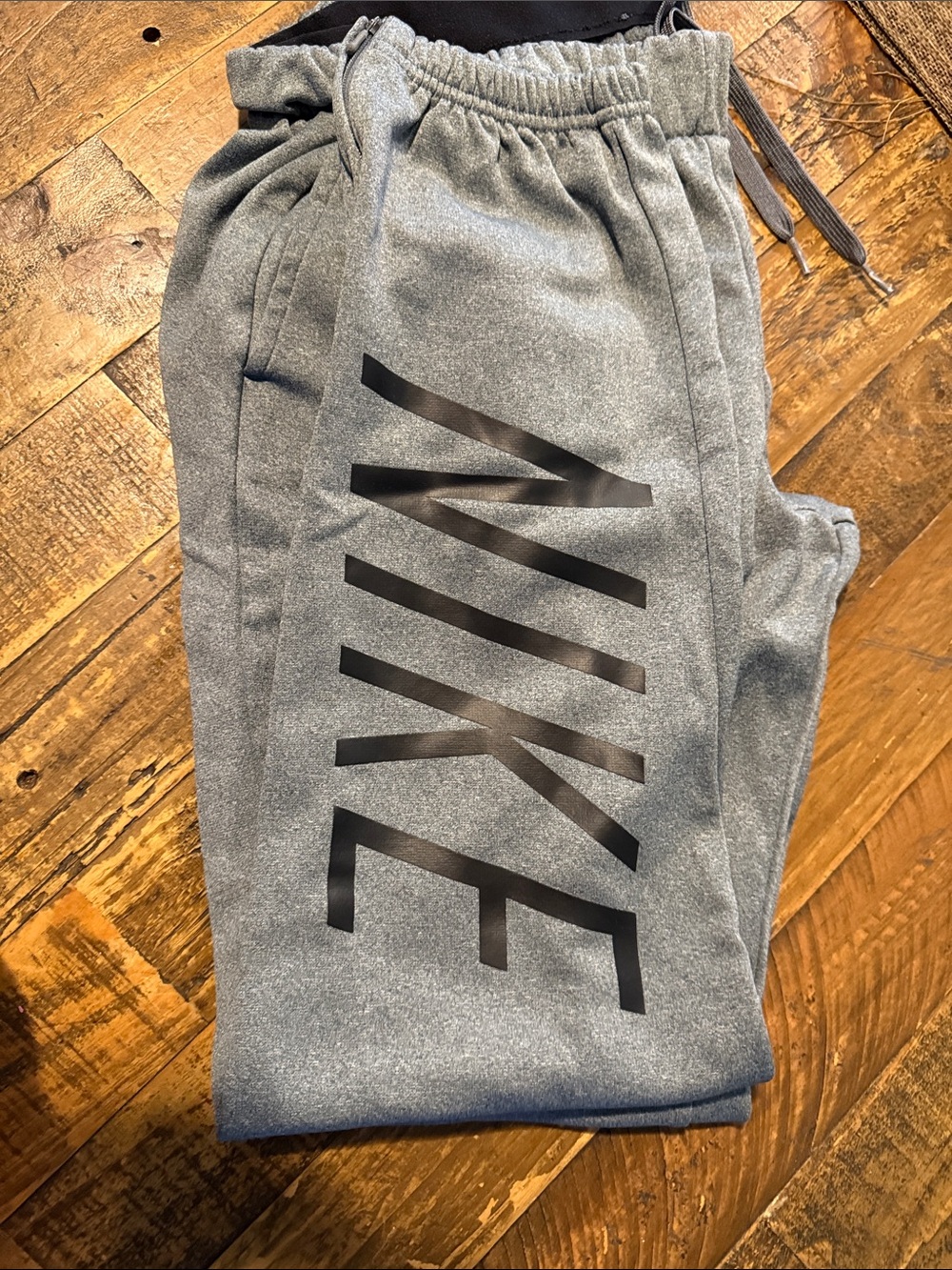 Nike women Gray Jogger Sweatpants with Black Logo